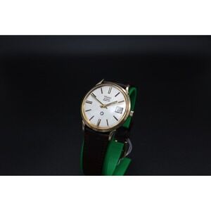 Vintage 34mm Wyler Incaflex Superior Swiss Watch Date Gold Tone – Late 1950s